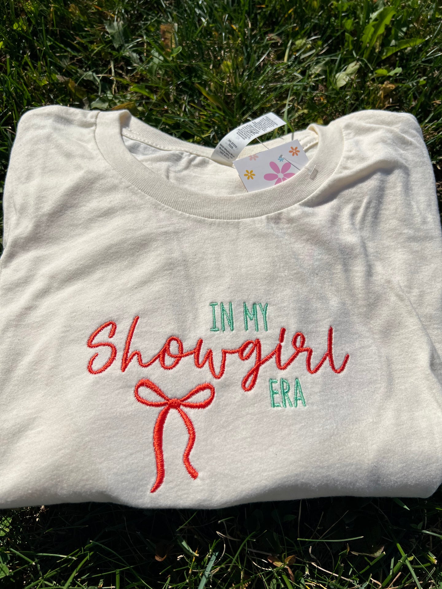 In my Showgirl Era Embroidered T-shirt